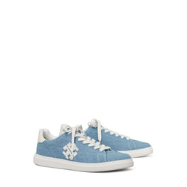 Women Double T Howell Court - Light Denim / Titanium White