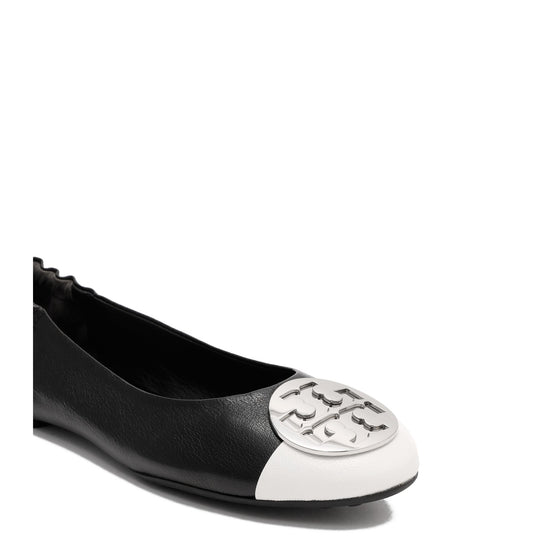 Women Claire Cap-Toe Ballet - Perfect Black / Cloud / Silver