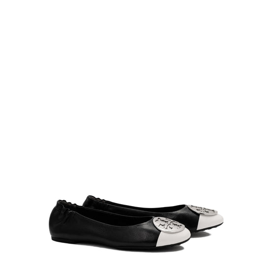 Women Claire Cap-Toe Ballet - Perfect Black / Cloud / Silver