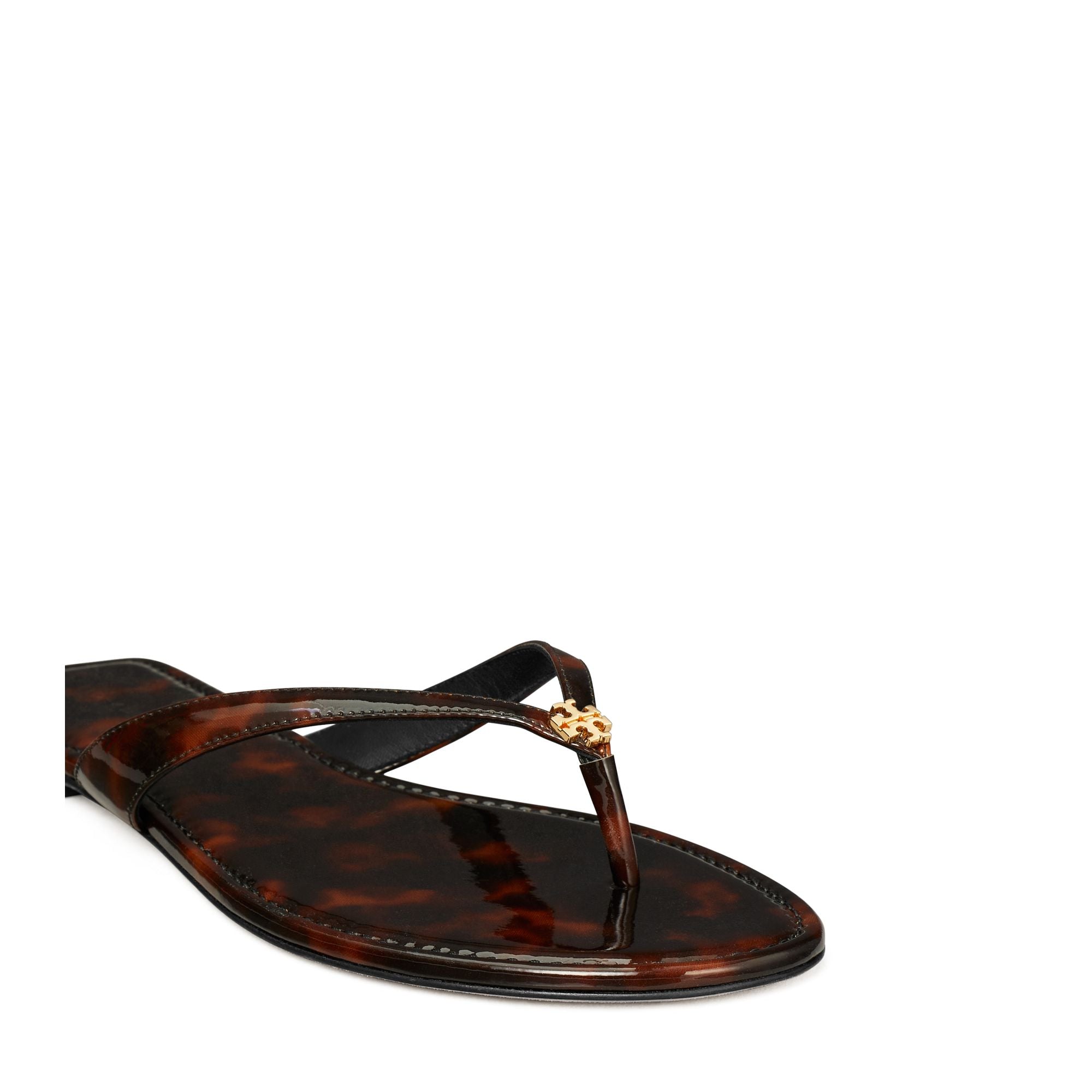 Women Classic Flip Flop - Tortoise Patent