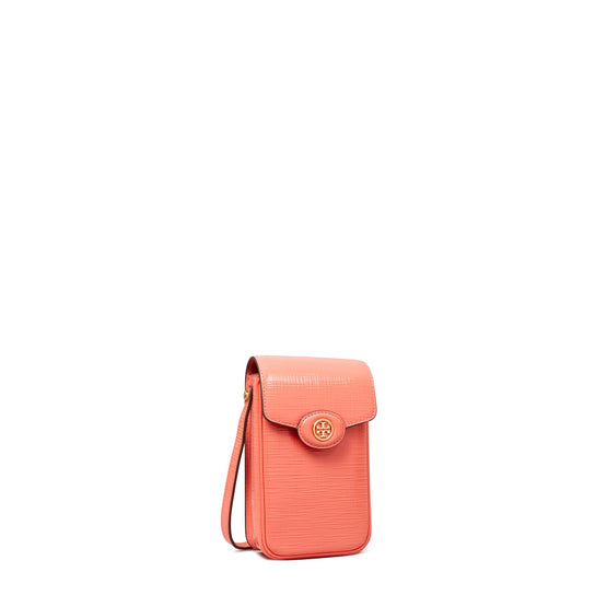 Women Robinson Crosshatched Phone Crossbody - Coral Crush