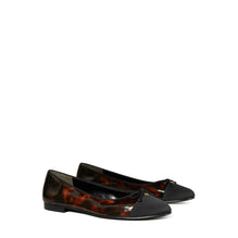 Women Cap-Toe Ballet - Tortoise Patent / Perfect Black