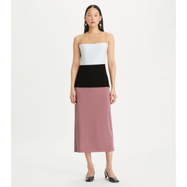 Women Colorblock Jersey Dress - Mauve