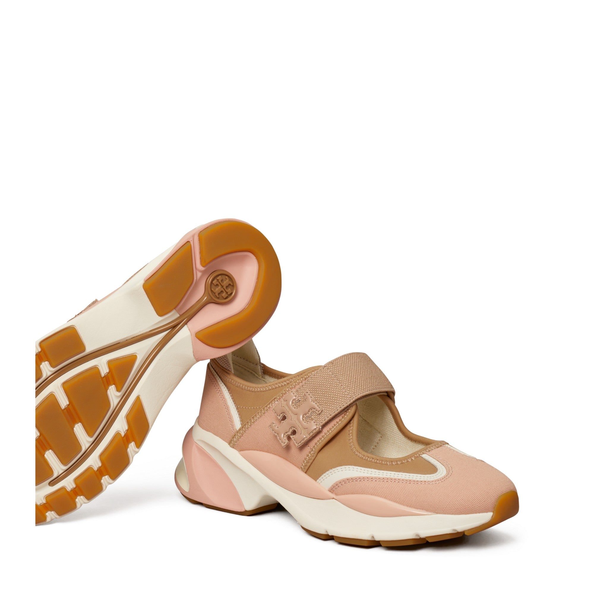 Women Good Luck Mary Jane Trainer - Pink / White