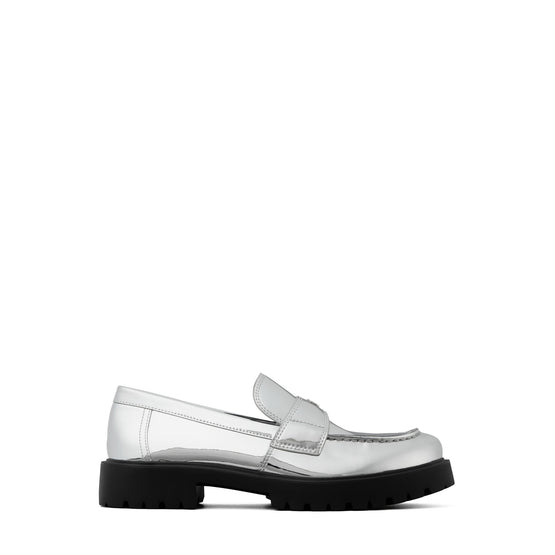 Women Classic Lug Loafer - Argento
