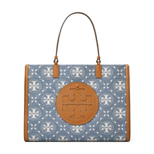 Women Ella T Monogram Denim Tote - Denim / Multi