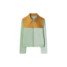 Women Reflective Nylon Jacket - Sage / Camel