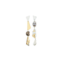 Women Linear Earring - Light Silver / Multi