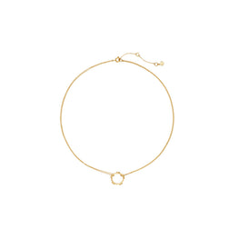 Women Icon Ring Pendant Necklace - Tory Gold