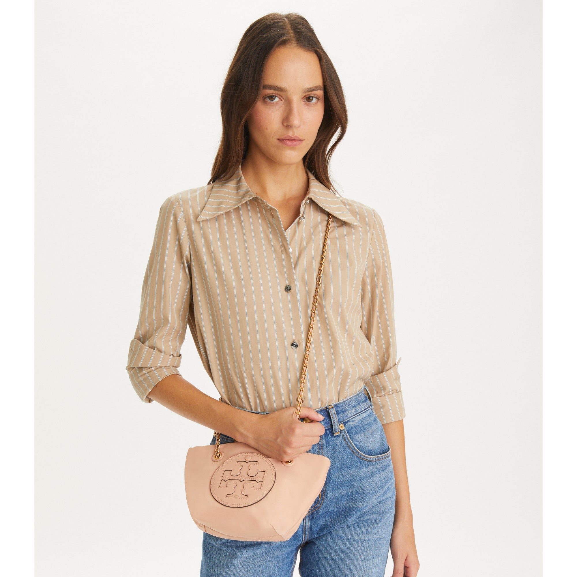 Women Ella Small Chain Crossbody - Pink Sand