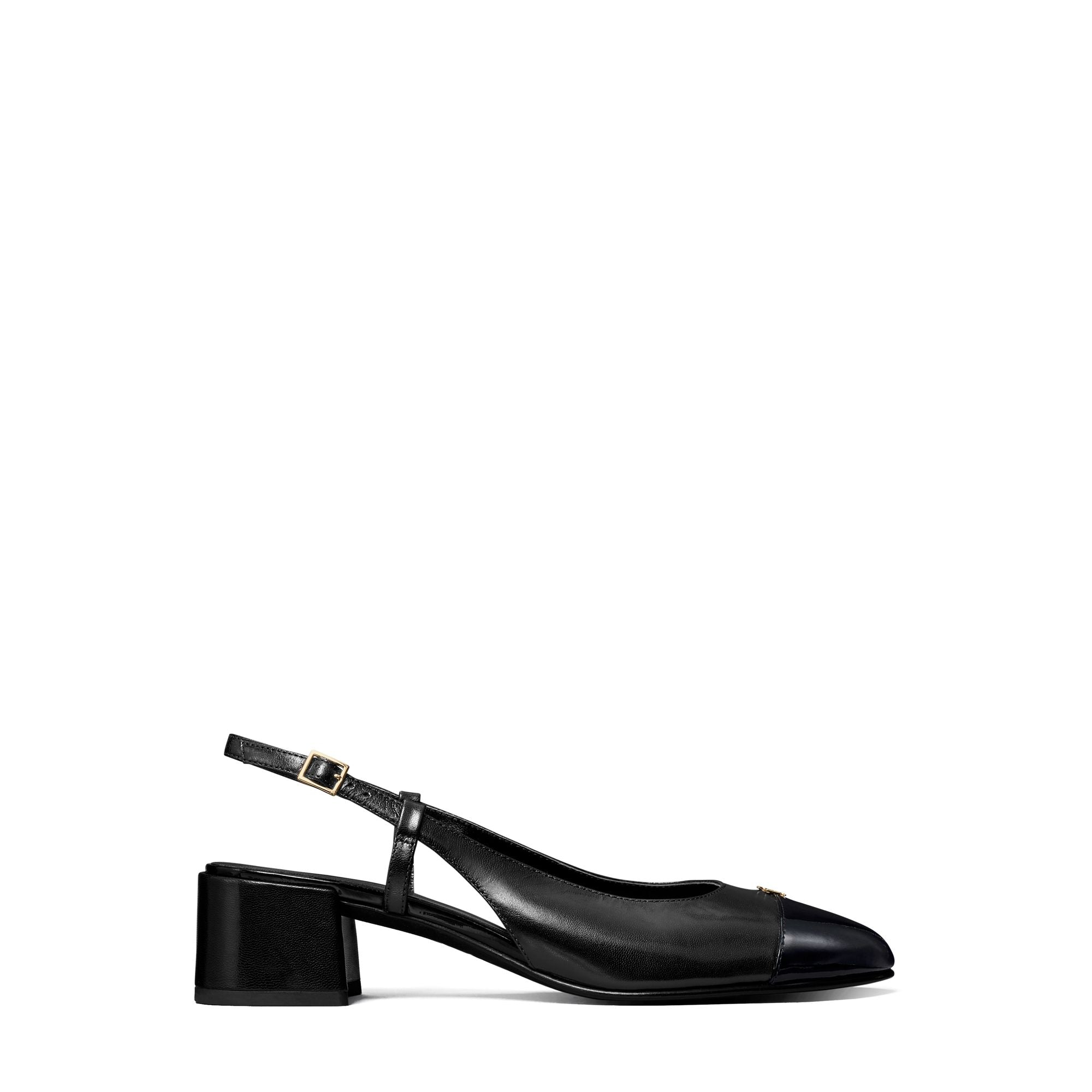 Women Cap-Toe Slingback 45Mm - Perfect Black / Perfect Black