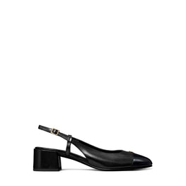 Women Cap-Toe Slingback 45Mm - Perfect Black / Perfect Black