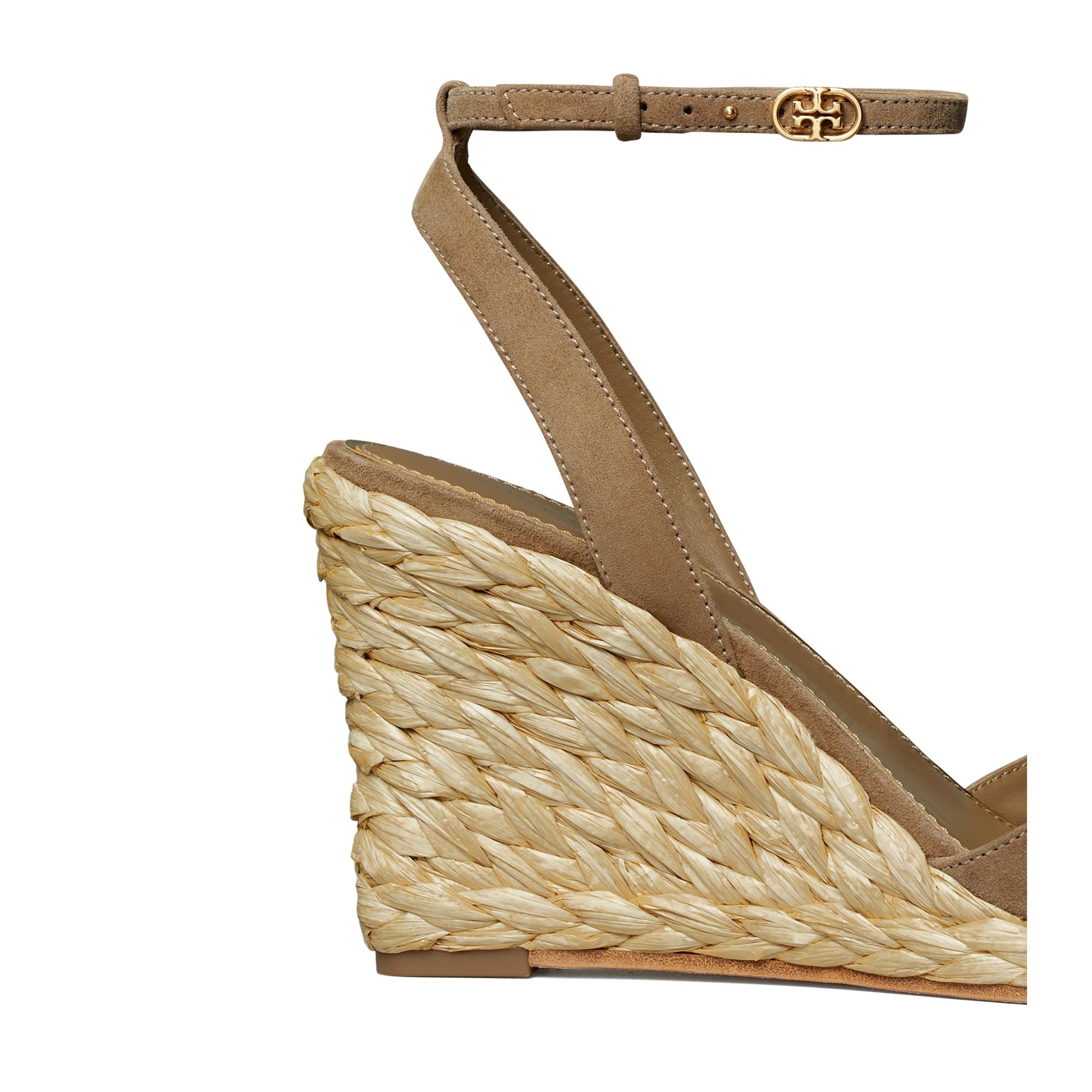 Women Raffia Sandal Wedge 80Mm - River Rock