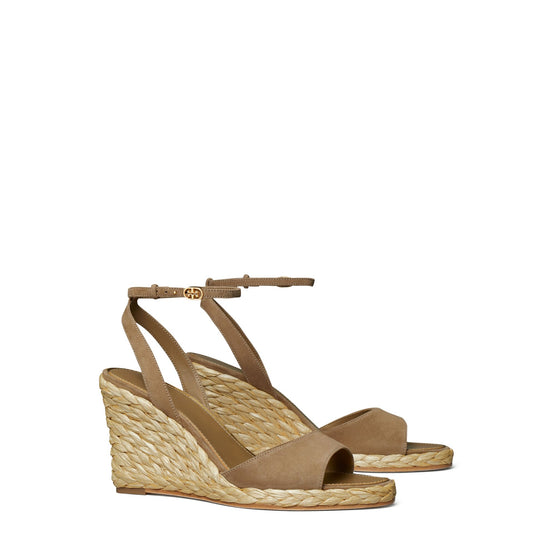 Women Raffia Sandal Wedge 80Mm - River Rock