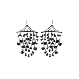 Women Curiosity Bell Earring - Black