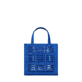 Women Ella Hand-Crocheted Xs Tote - Evening Blue