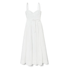 Women Cotton Broderie Anglaise Dress - White