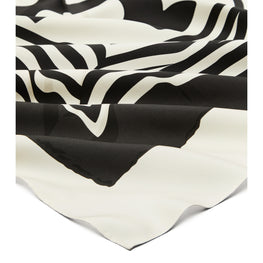 Women Warped Logo Silk Square - Warped Logo Silk Square - Ivory