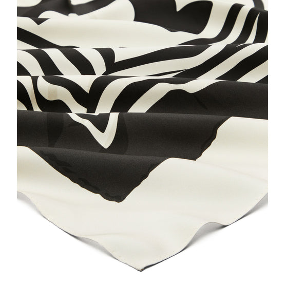 Women Warped Logo Silk Square - Warped Logo Silk Square - Ivory