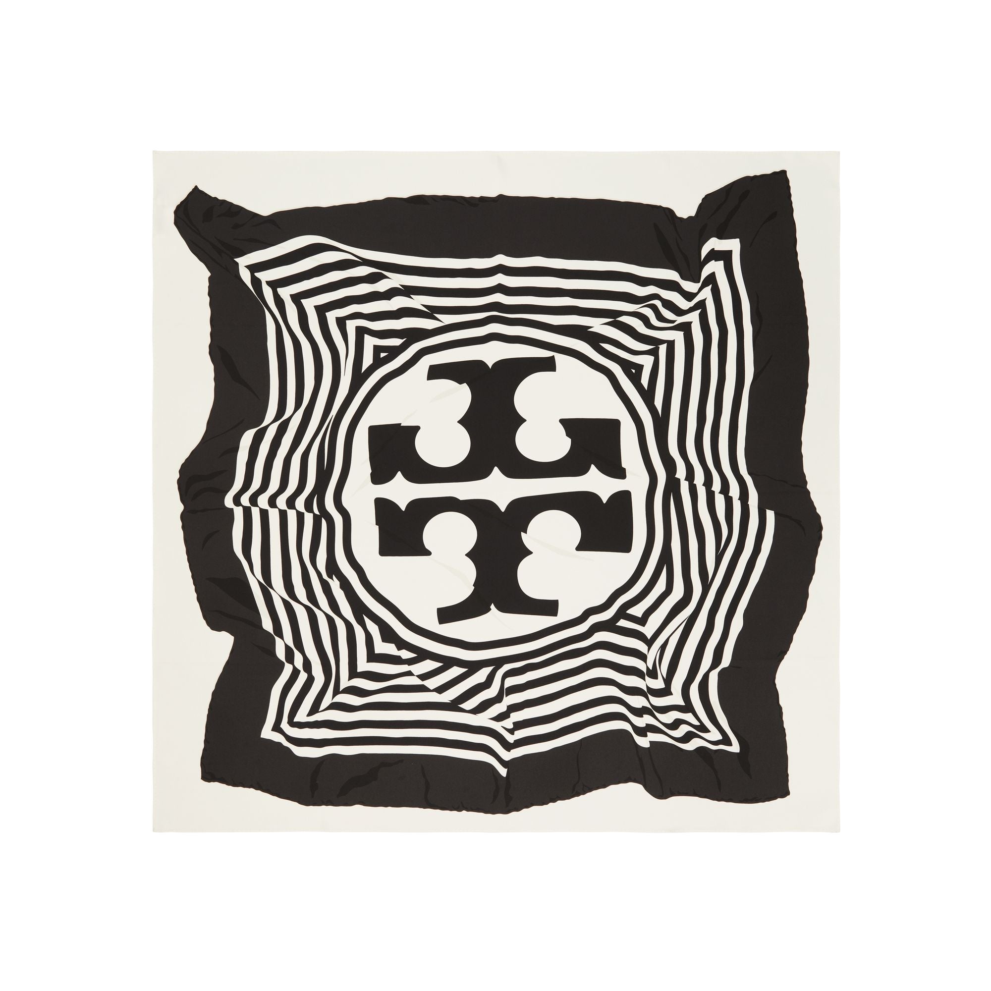 Women Warped Logo Silk Square - Warped Logo Silk Square - Ivory