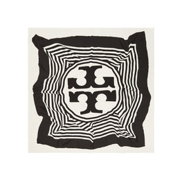 Women Warped Logo Silk Square - Warped Logo Silk Square - Ivory