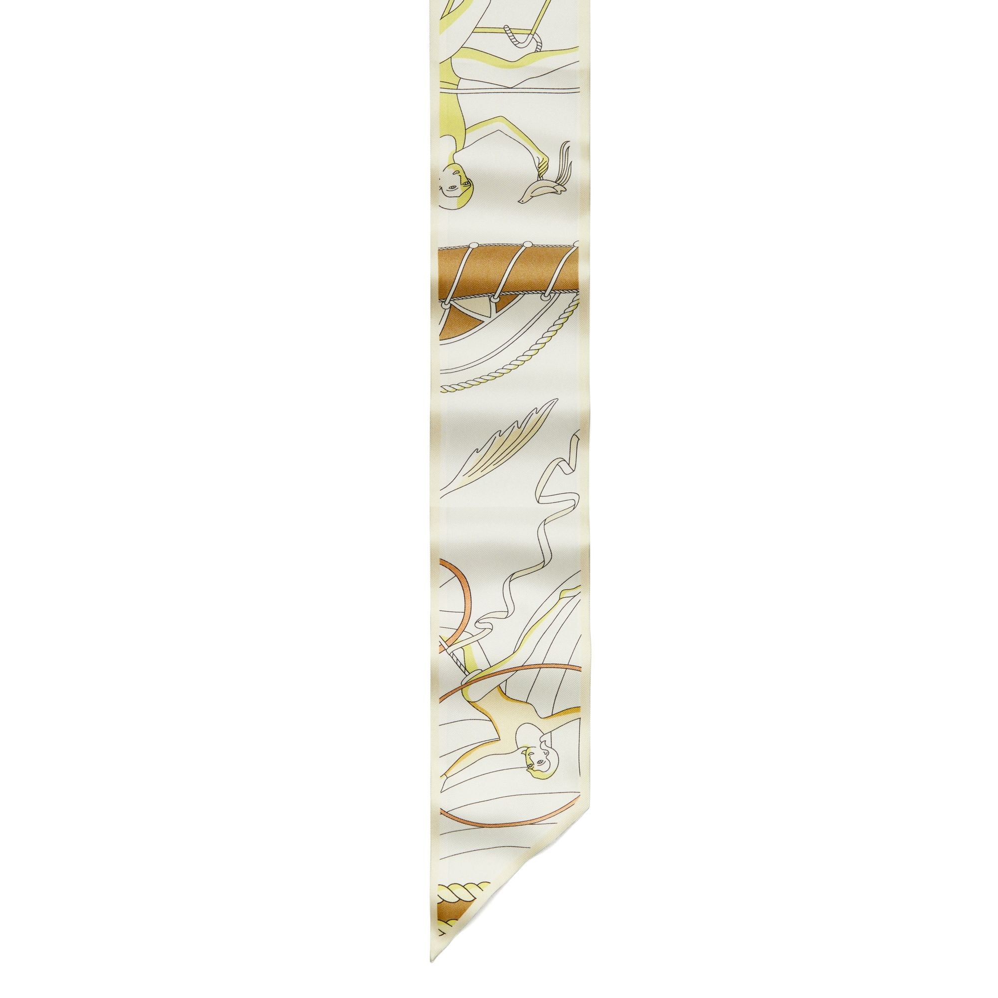 Women Acrobats Ribbon Tie - Yellow