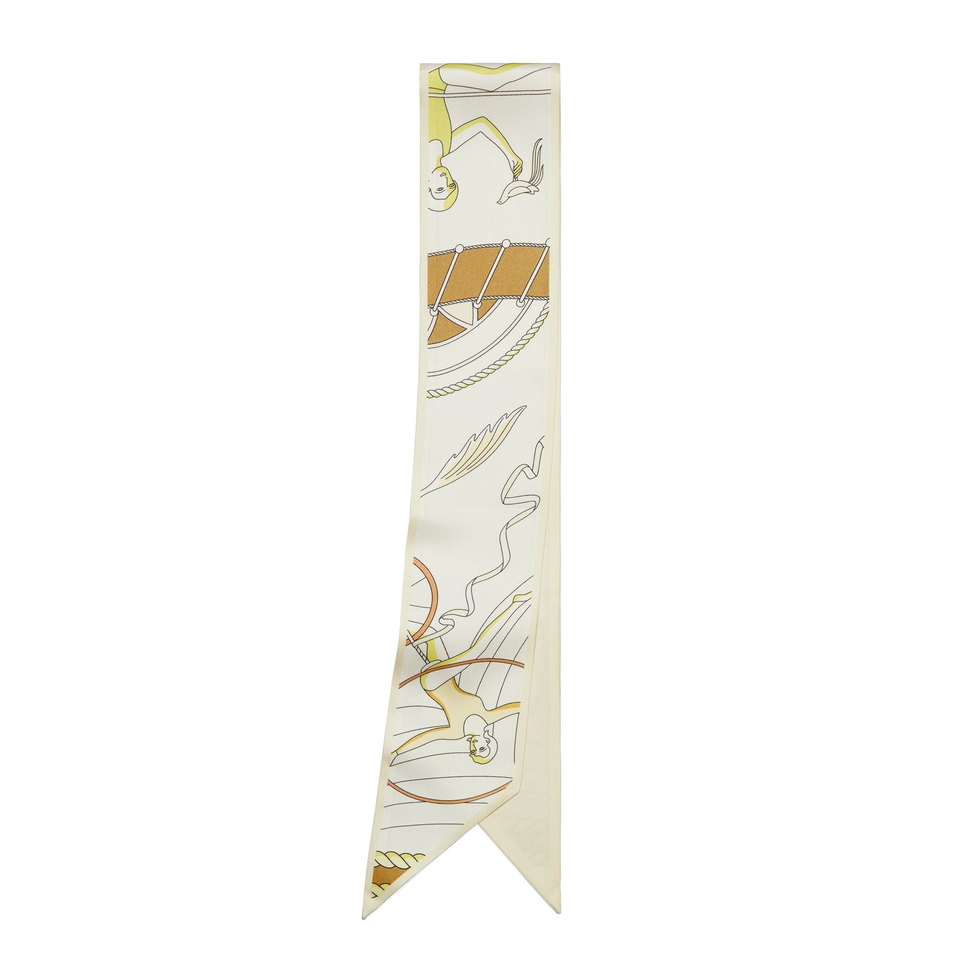 Women Acrobats Ribbon Tie - Yellow