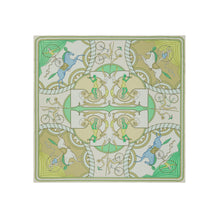 Women Acrobats Double-Sided Silk Square - Acrobats Green