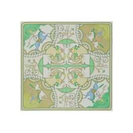 Women Acrobats Double-Sided Silk Square - Acrobats Green