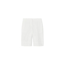 Women Embroidered Broderie Anglaise Bermuda Shorts - White