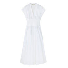 Women Embroidered Cotton Dress - White