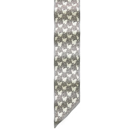 Women Mini Zebra Ribbon Tie - Mini Zebra Ivory