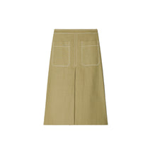 Women Cotton Twill Skirt - Moss