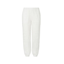 Women Eyelet Beach Pants - White