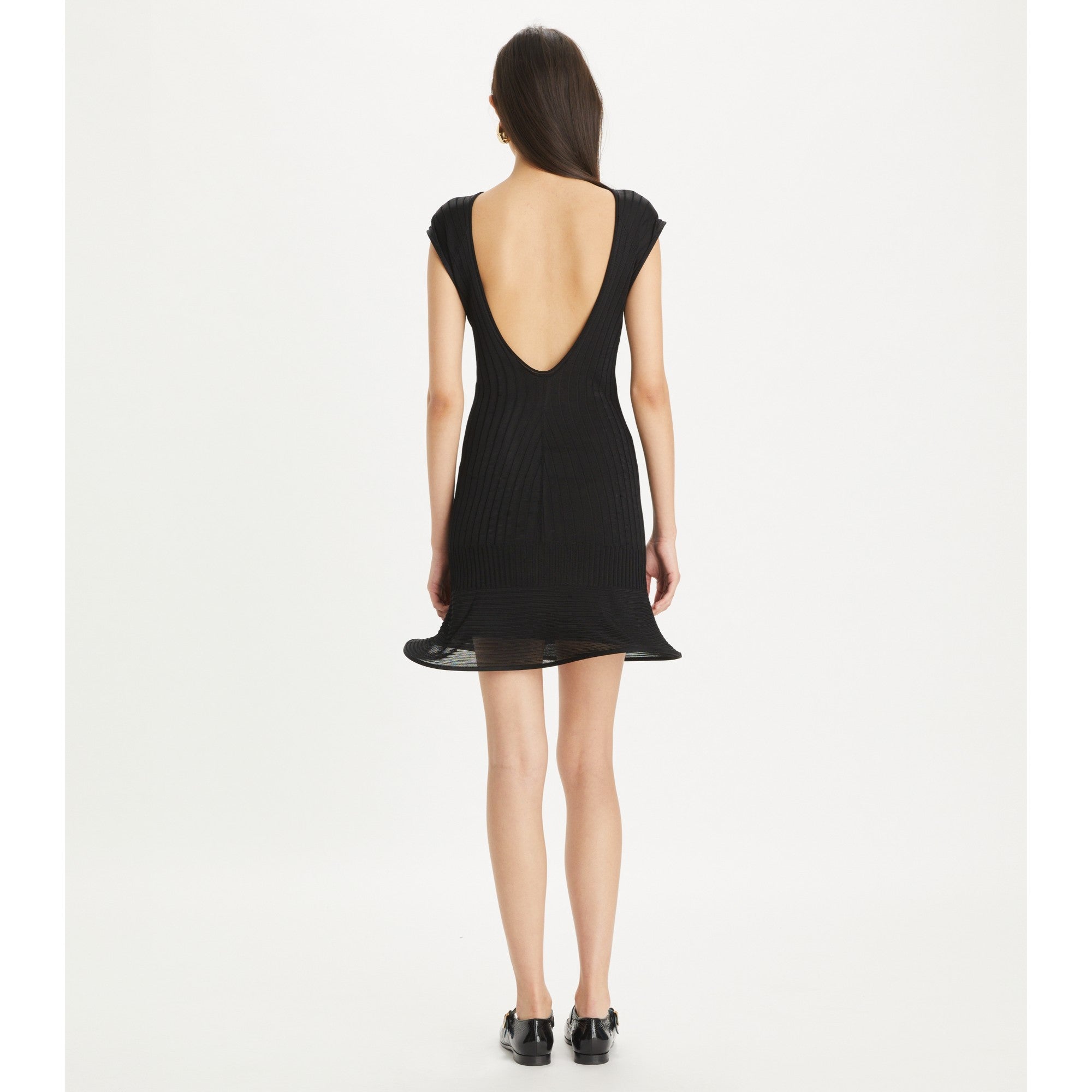 Women Viscose Knit Dress - Black