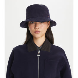 Women Corduroy Bucket Hat - Navy