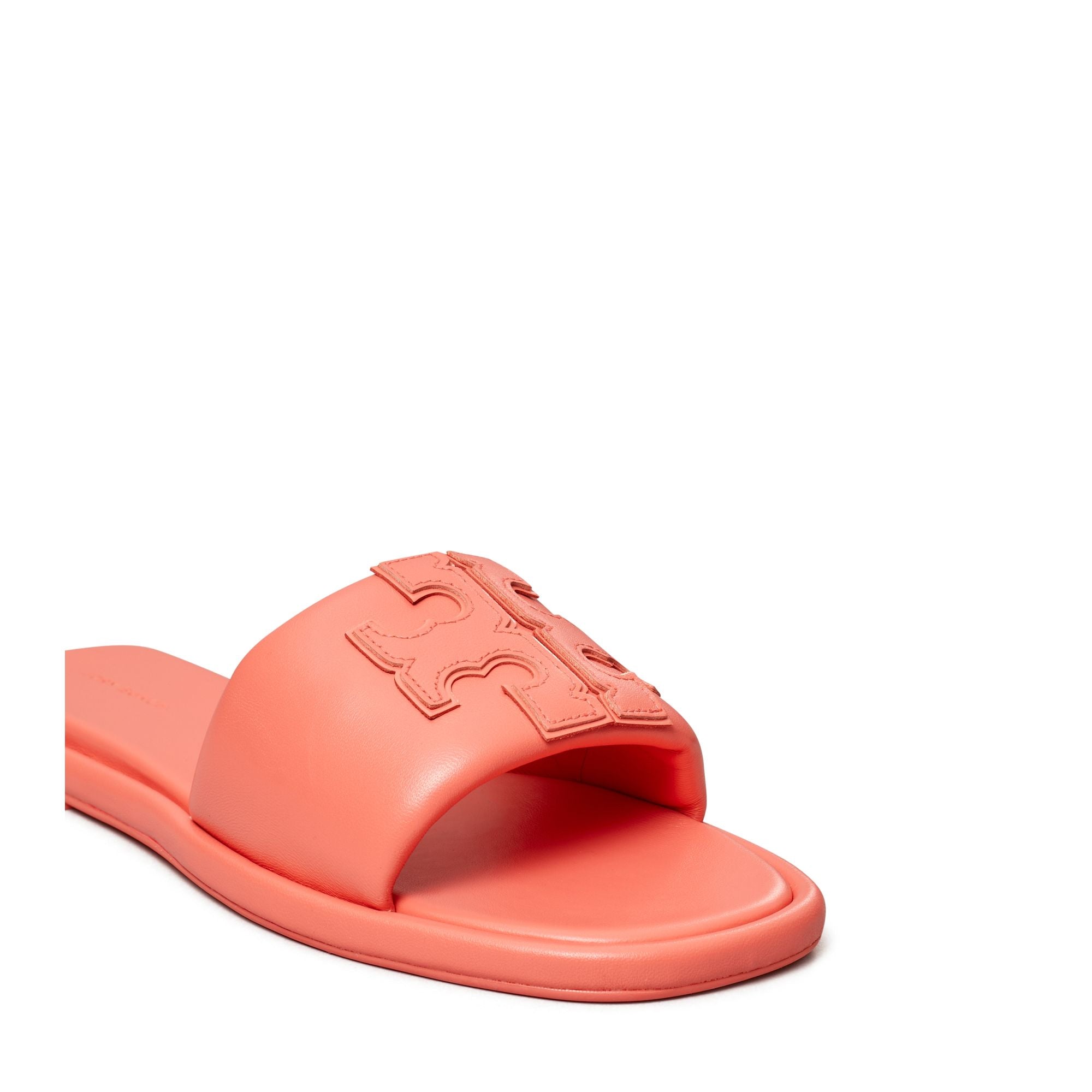 Women Double T Sport Slide - Coral Crush