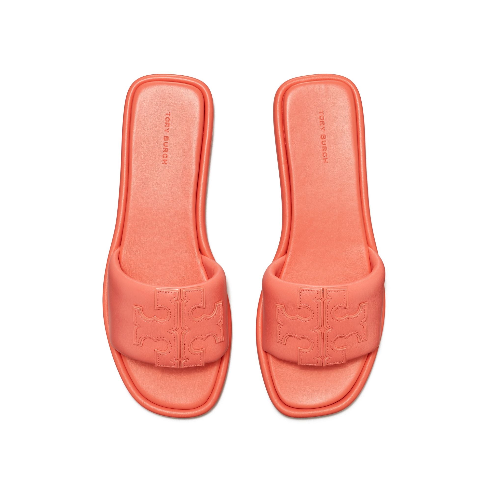Women Double T Sport Slide - Coral Crush