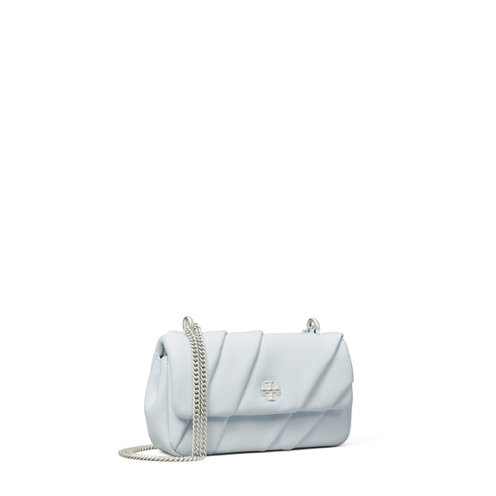 Women Kira Pleated Mini Flap Bag - Ice Blue