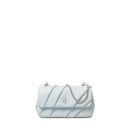Women Kira Pleated Mini Flap Bag - Ice Blue