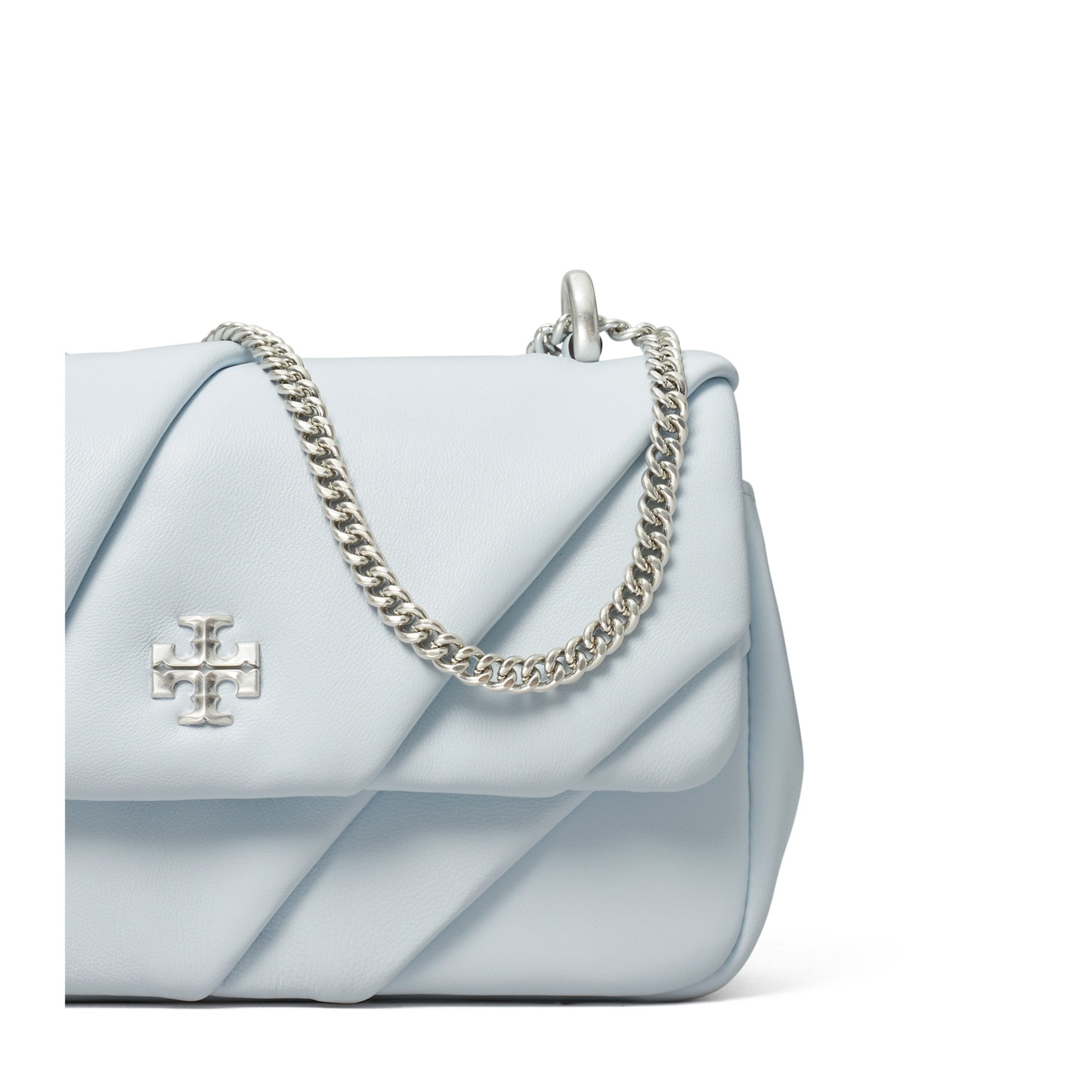 Women Kira Pleated Mini Flap Bag - Ice Blue