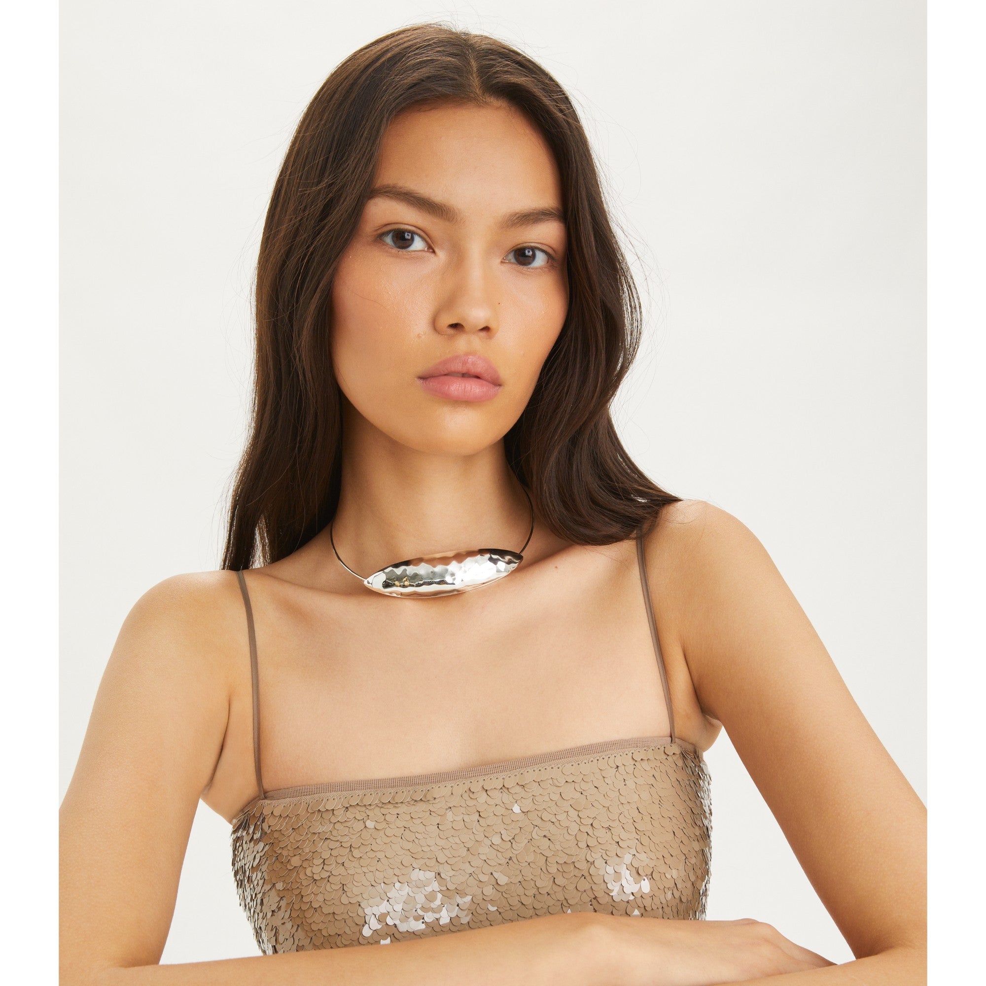 Women Dome Collar - Light Silver