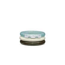 Women Resin Bangle Set - Soft Blue / Ivory / Green