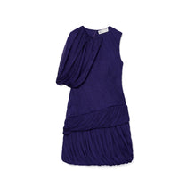Women Silk Jersey Dress - Dark Violet