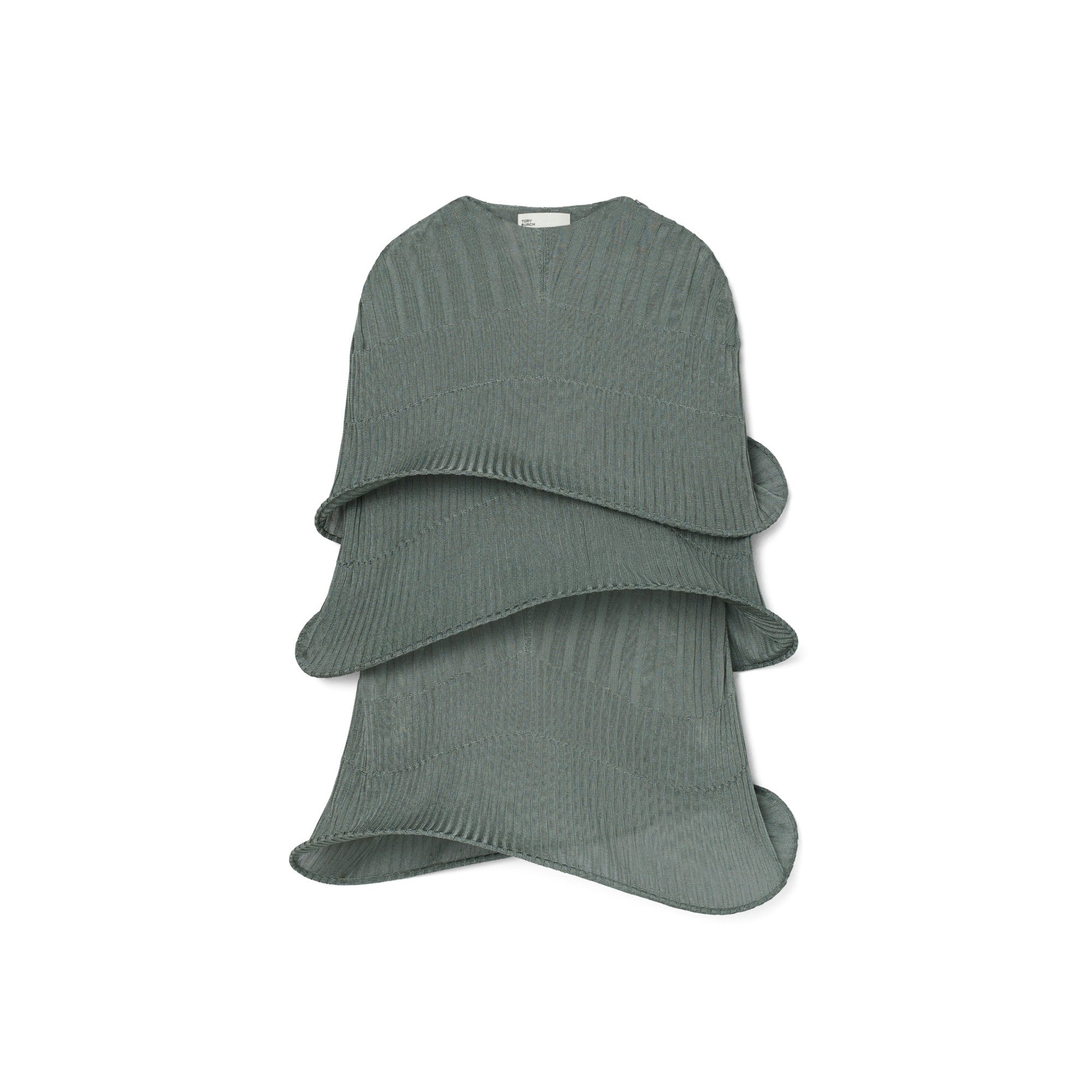 Women Viscose Hoop Cape - Olive