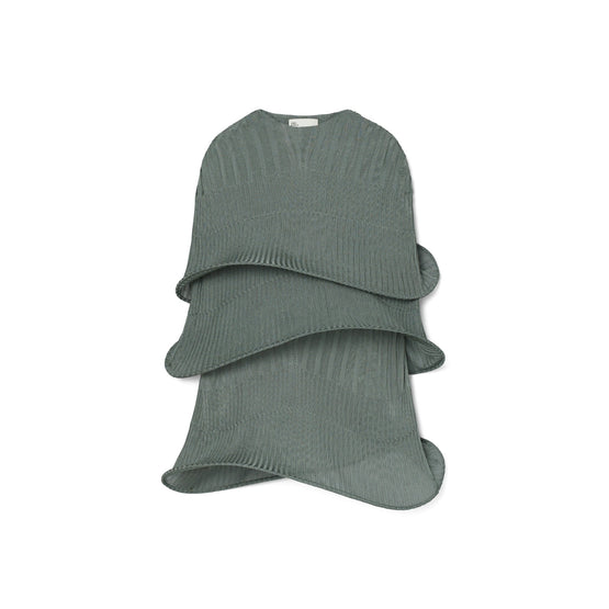 Women Viscose Hoop Cape - Olive