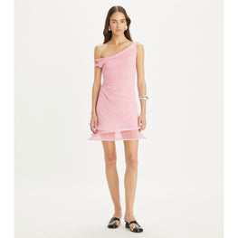 Women Jersey Hoop Dress - Fluoro Pink