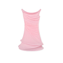Women Jersey Hoop Dress - Fluoro Pink