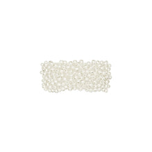 Women Beaded Barrette - Light Silver