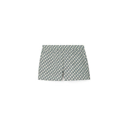 Women Printed Cotton Poplin Short - Blue Mini Zebra